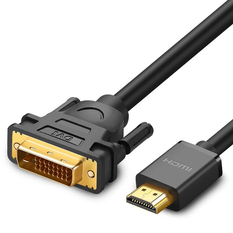Hdmi - Dvi 4k 60hz 30awg 1 M Juodas Adapterio Kabelis Hdmi - Dvi 4k 60hz 30awg 1 M Juodas Adapterio Kabelis