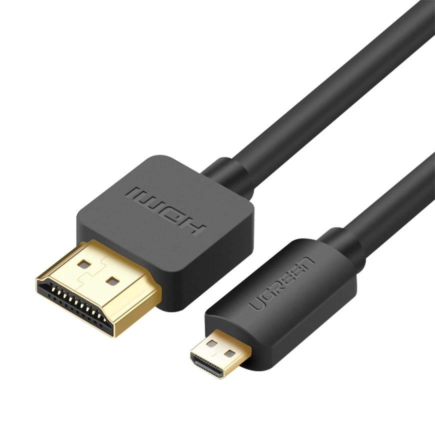 Hdmi - Micro Hdmi 2.0v 4k 60hz 30awg 1,5 M Juodas Adapterio Kabelis Hdmi - Micro Hdmi 2.0v 4k 60hz 30awg 1,5 M Juodas Adapterio Kabelis