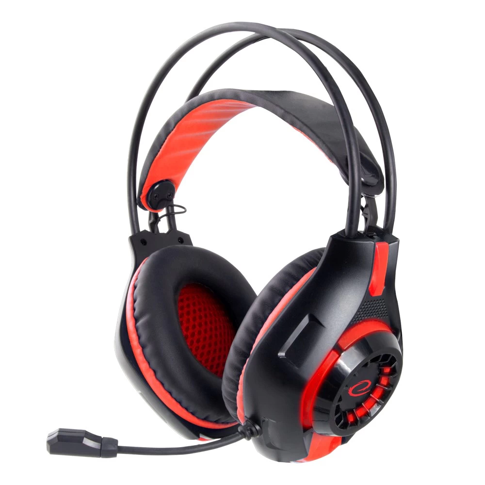 Headphones Esperanza EGH420R DEATHSTRIKE (black and red color)