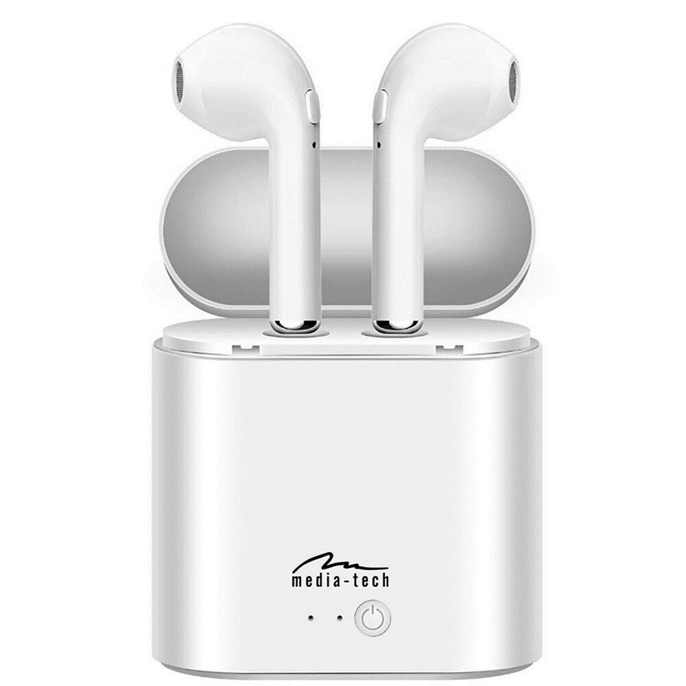 Headphones Media tech MT3589W (in-ear; Bluetooth; with built-in microphone; black color