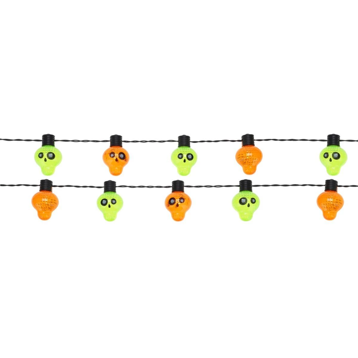 Helovino Girlianda Kaukolės 10led