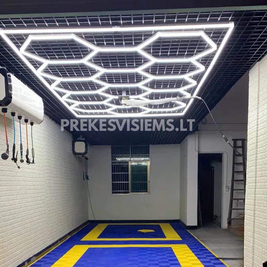 Hexagon LED korio formos apšvietimas su rėmu