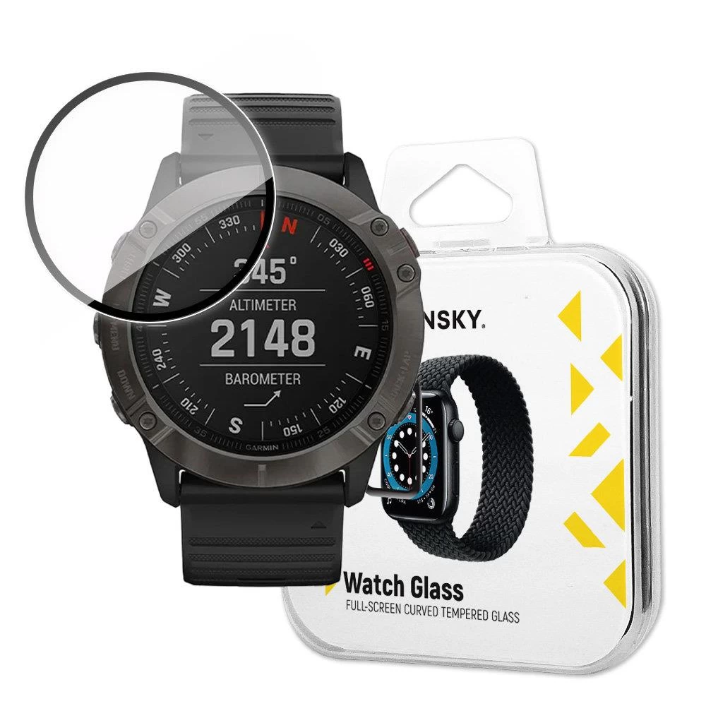 Hibridinis Apsauginis Stiklas garmin Fenix 6 Pro Juodas