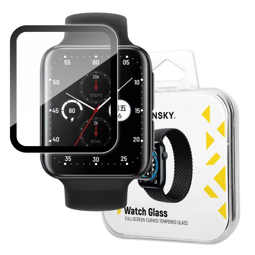 Hibridinis Apsauginis Stiklas oppo Watch 2 42 Mm Juodos Spalvos