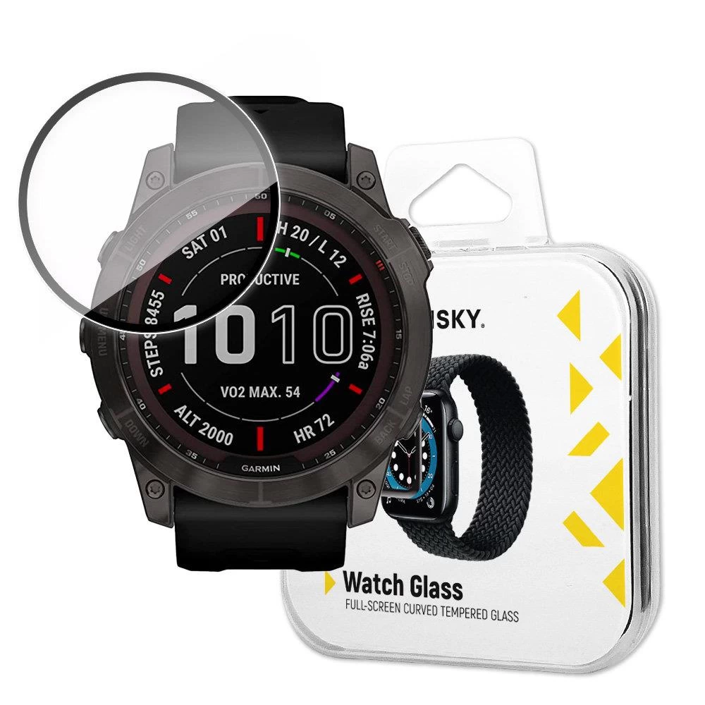 Hibridinis Apsauginis Stiklas, Skirtas Garmin Fenix 7, Juodas