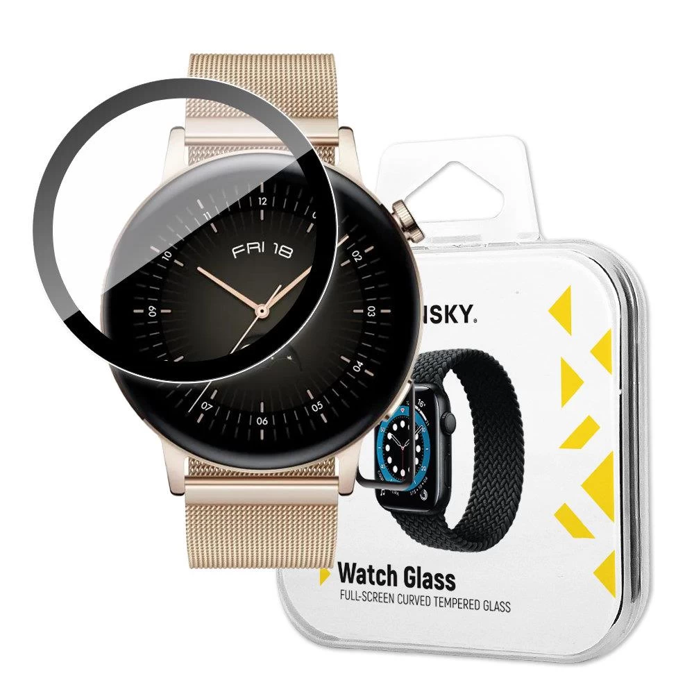 Hibridinis Apsauginis Stiklas, Skirtas Huawei Watch Gt 3 42mm Juodas