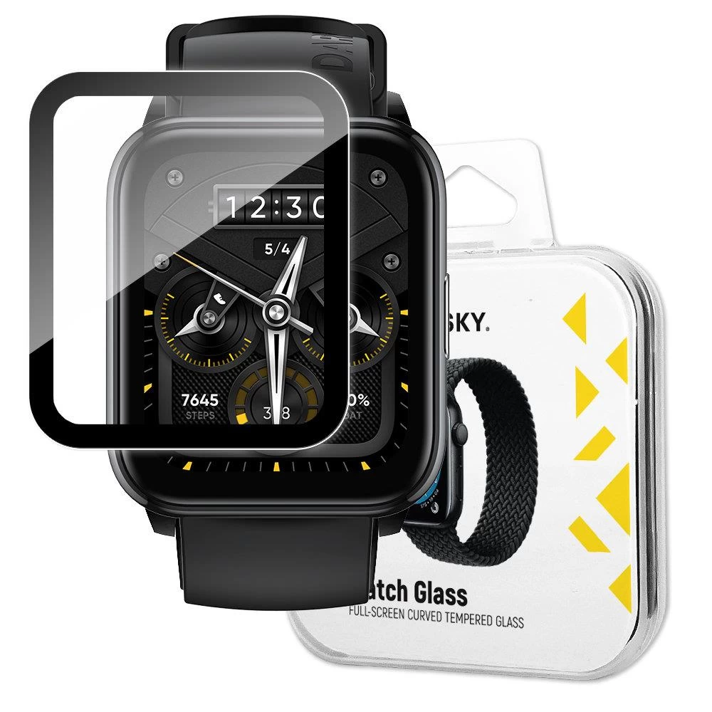 Hibridinis Apsauginis Stiklas, Skirtas realme Watch 2 Pro, Juodas