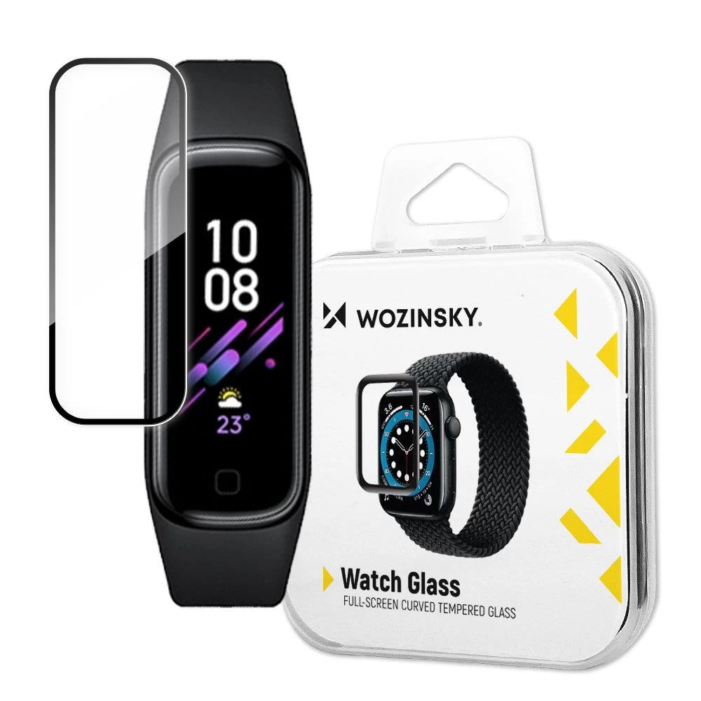 Hibridinis Apsauginis Stiklas, Skirtas samsung Galaxy Fit 2 Watch Glass, Juodas