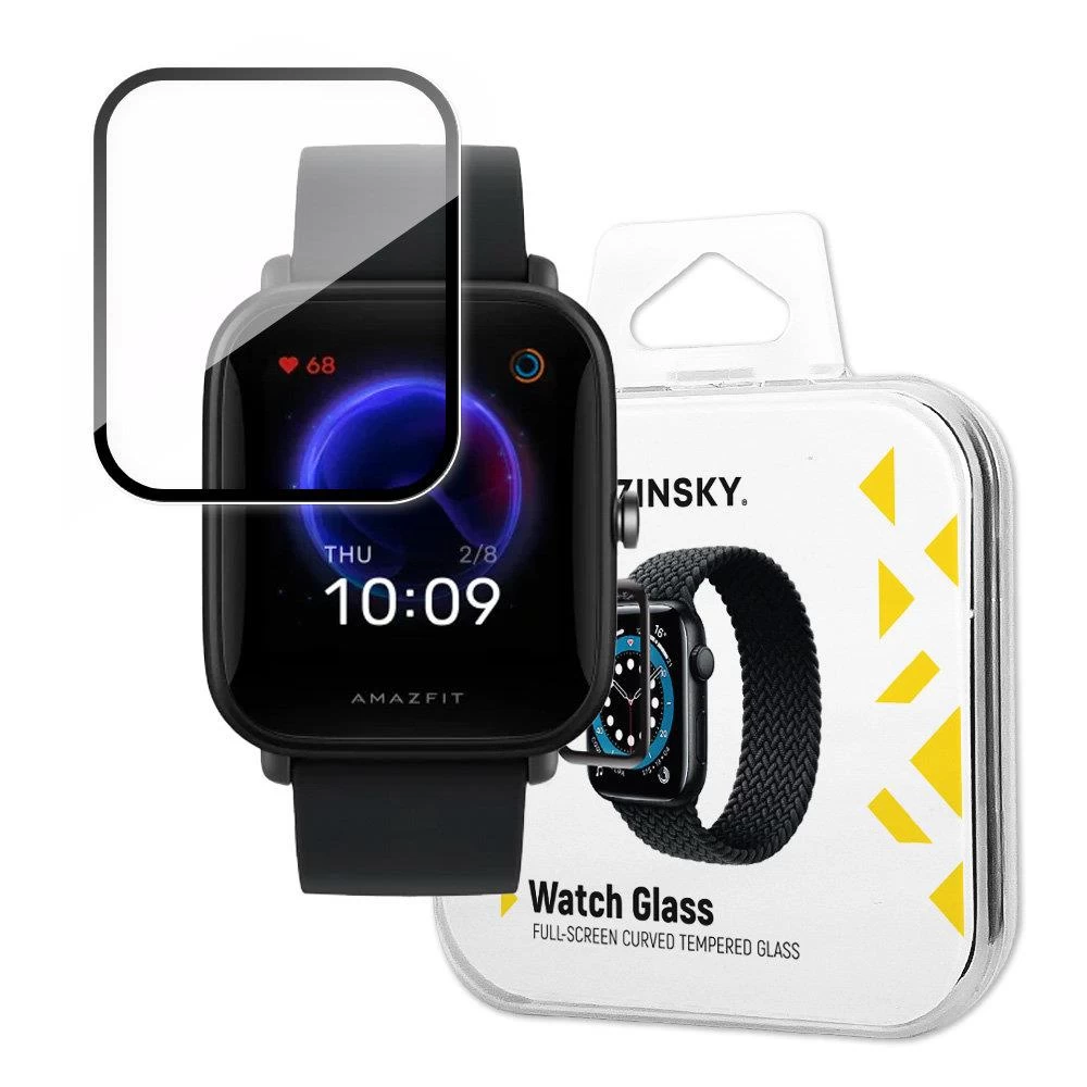 Hibridinis Apsauginis Stiklas, Skirtas xiaomi Amazfit Bip U, Juodas
