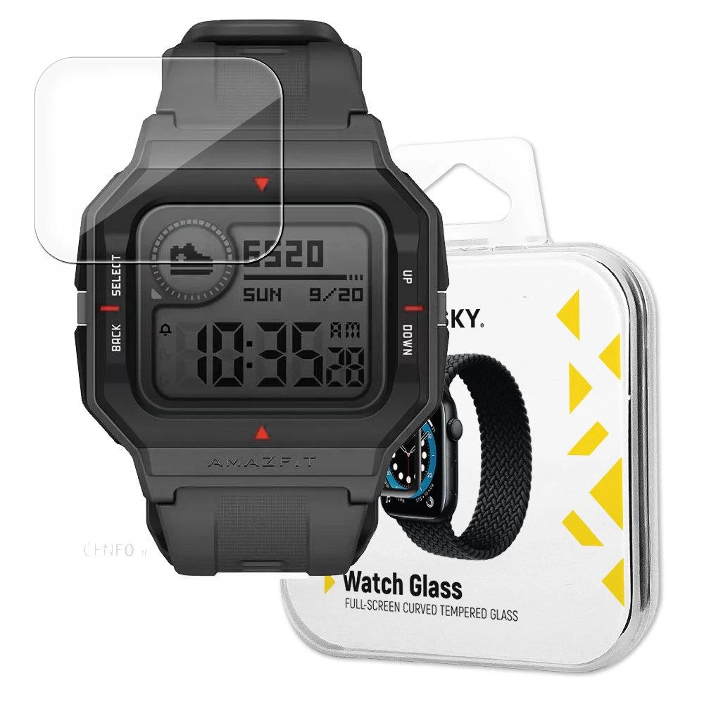 Hibridinis Apsauginis Stiklas, Skirtas xiaomi Amazfit Neo, Juodas