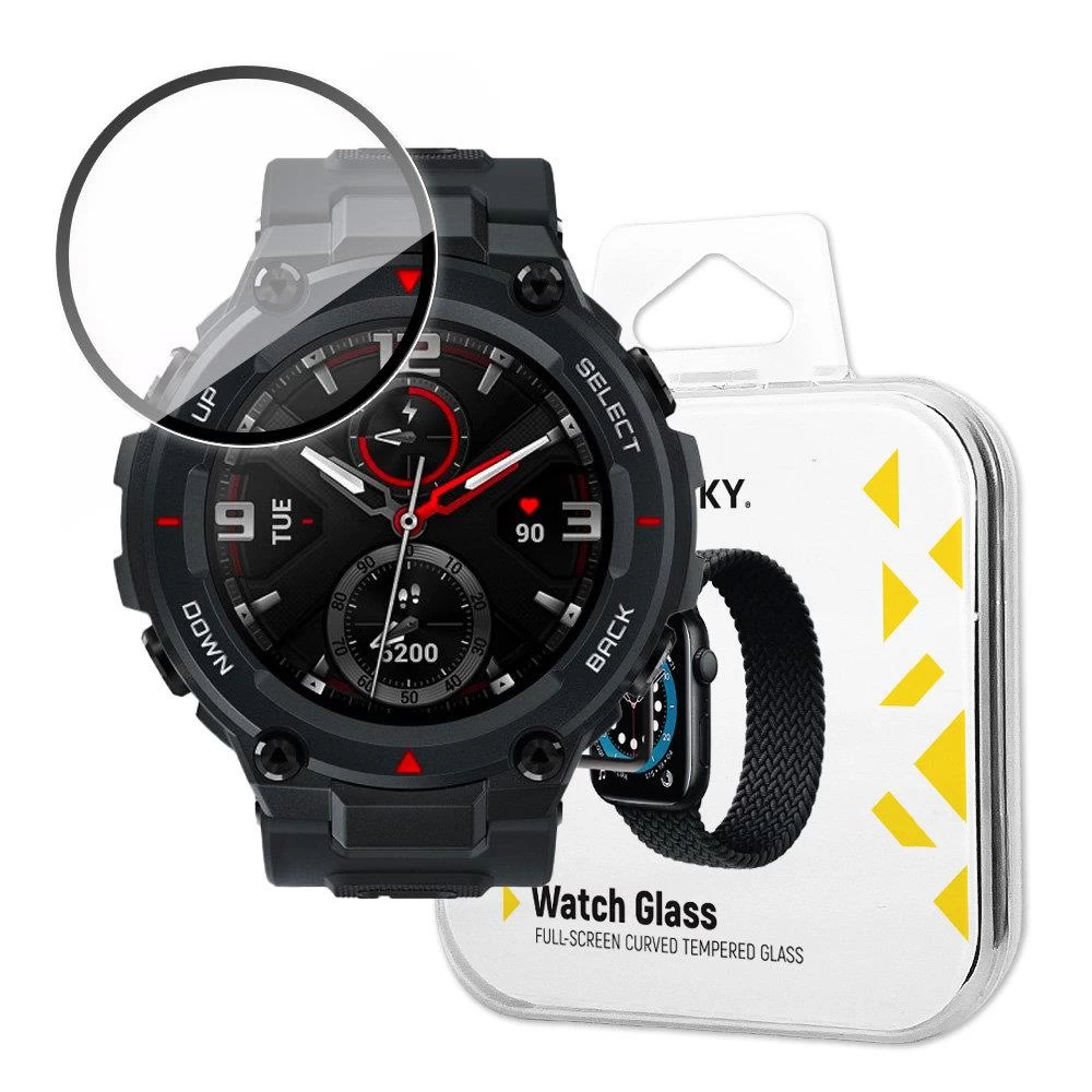 Hibridinis Apsauginis Stiklas, Skirtas xiaomi Amazfit T-rex, Juodas