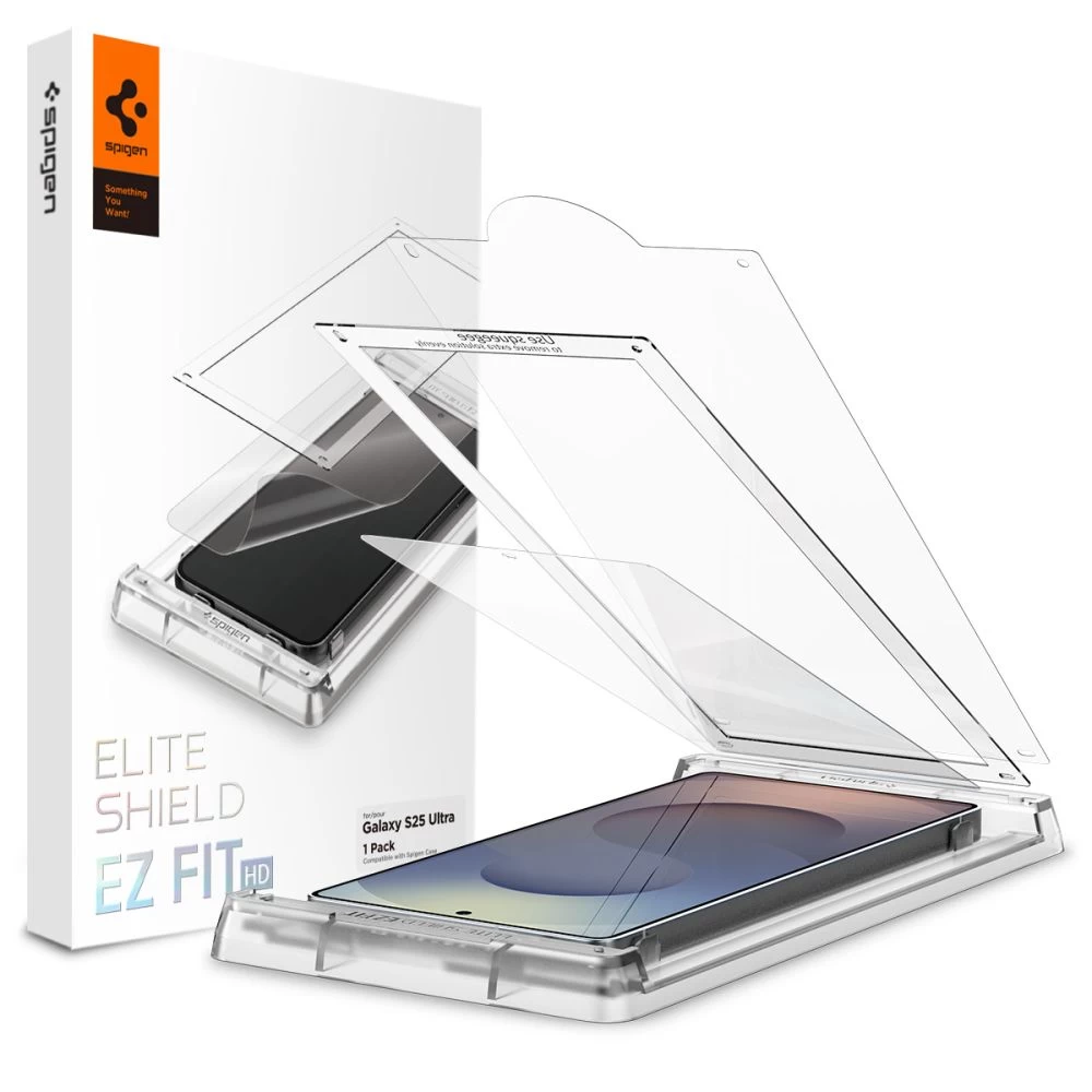 Hibridinis Stiklas samsung Galaxy S25 Ultra Elite Shield Ez Fit - Skaidrus