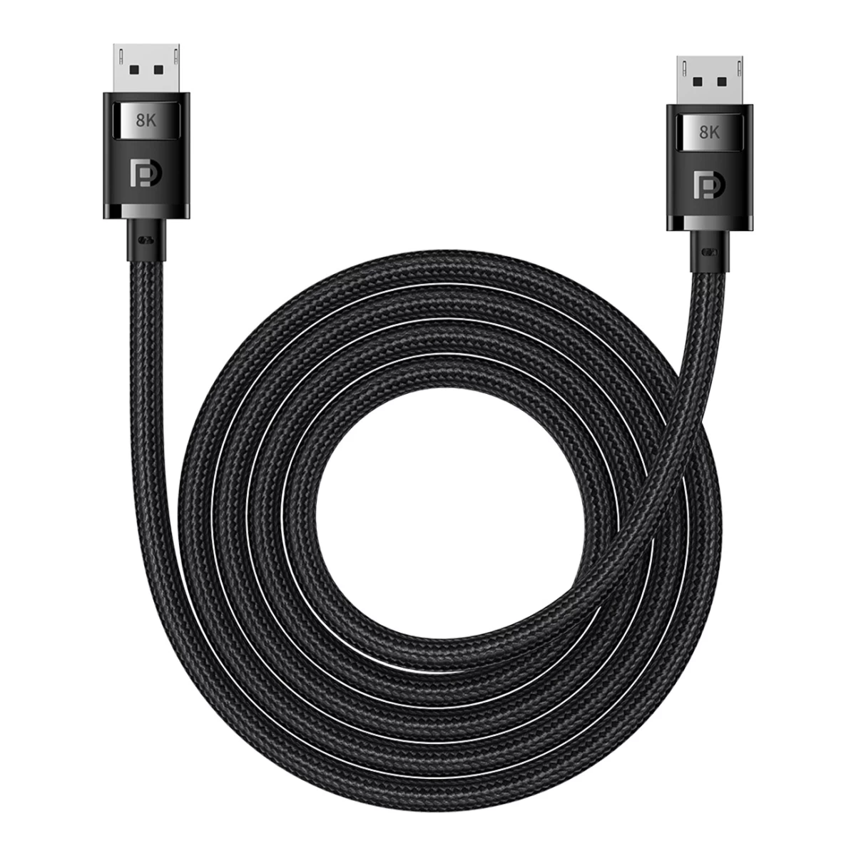 High Definition Series Displayport 8k 60hz 2 M Ilgio Juodas Kabelis
