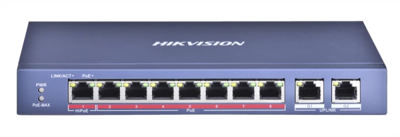 Hikvision Ds-3e0310hp-e Komutatorius (2x 10/100/1000 )