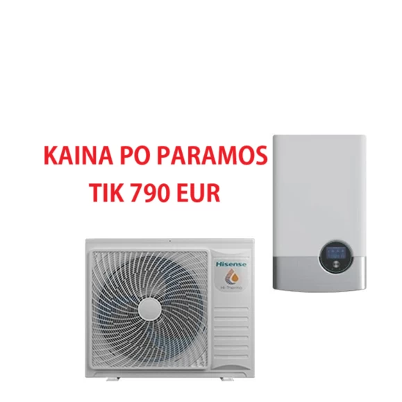 Hisense Hi Therma Split oras/vanduo šilumos siurblys 8,0/6,0kW