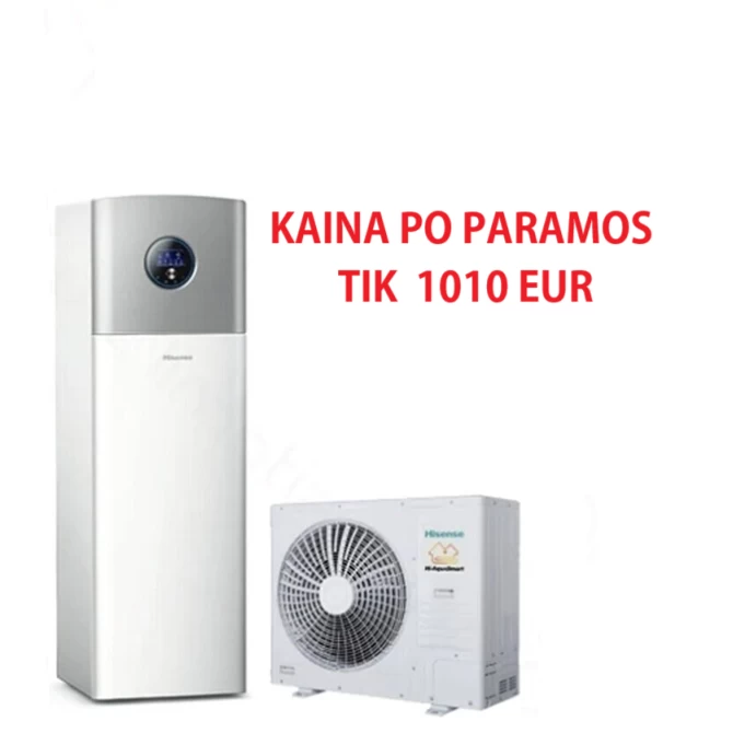 Hisense Integra šilumos siurblys oras/vanduo 6,0/5,0kW