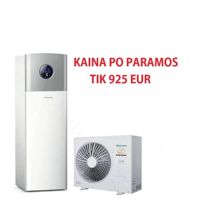 Hisense Integra šilumos siurblys oras/vanduo 8,0/6,0kW