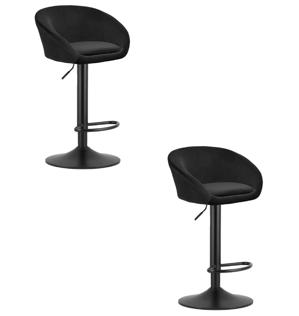 Hocker East - Juodas Aksomas / Juodas Pagrindas X 2