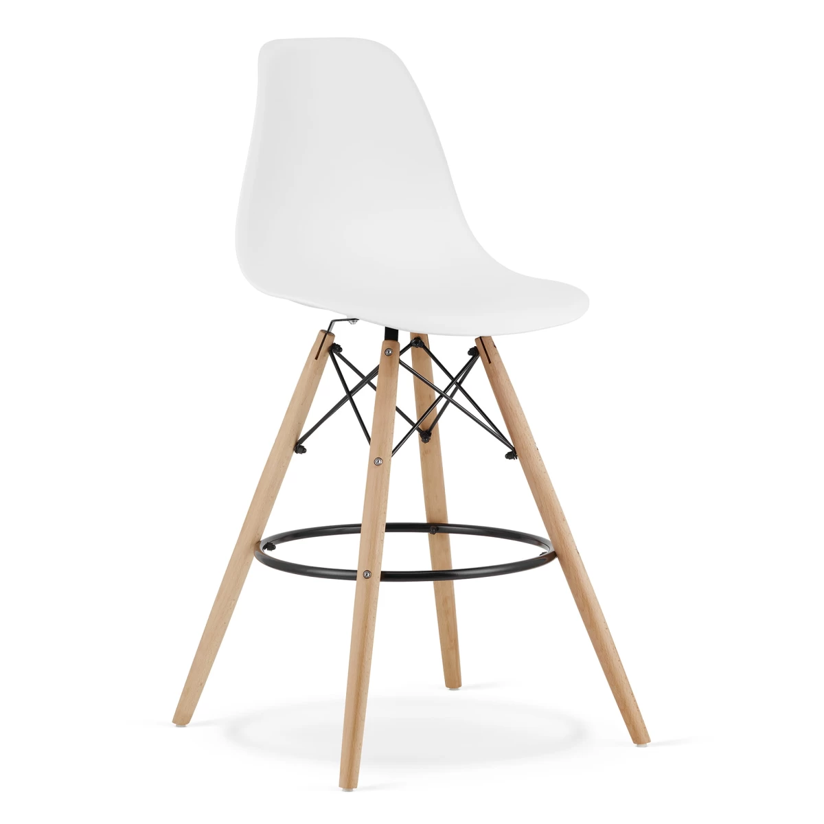 Hocker Lamal Balta / Natūralios Kojos