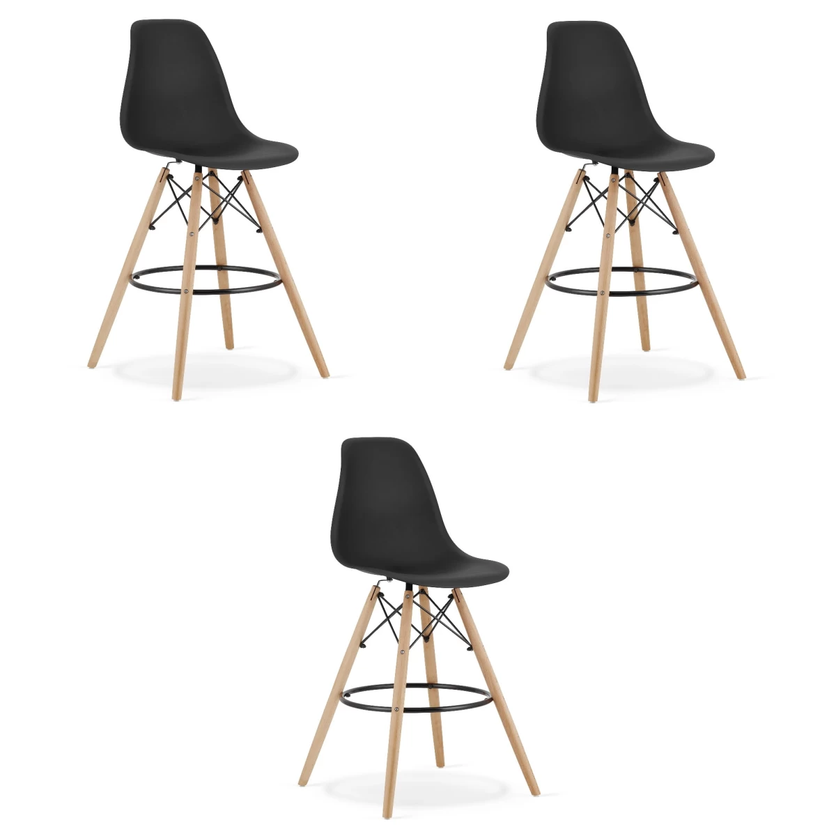 Hocker Lamal Juoda / Natūralios Kojos X 3