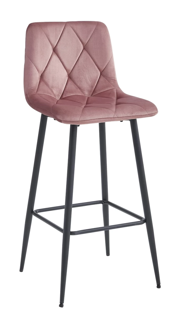 Hocker Nado - Tamsiai Rožinis Aksomas / Juodos Kojos X 1