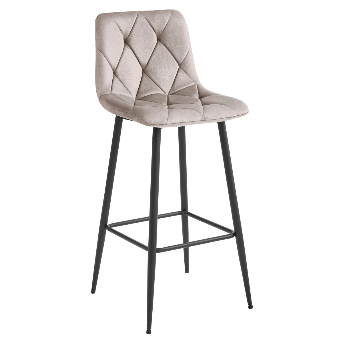 Hocker Nado - Tamsiai Smėlio Spalvos Aksomas / Juodos Kojos X 1