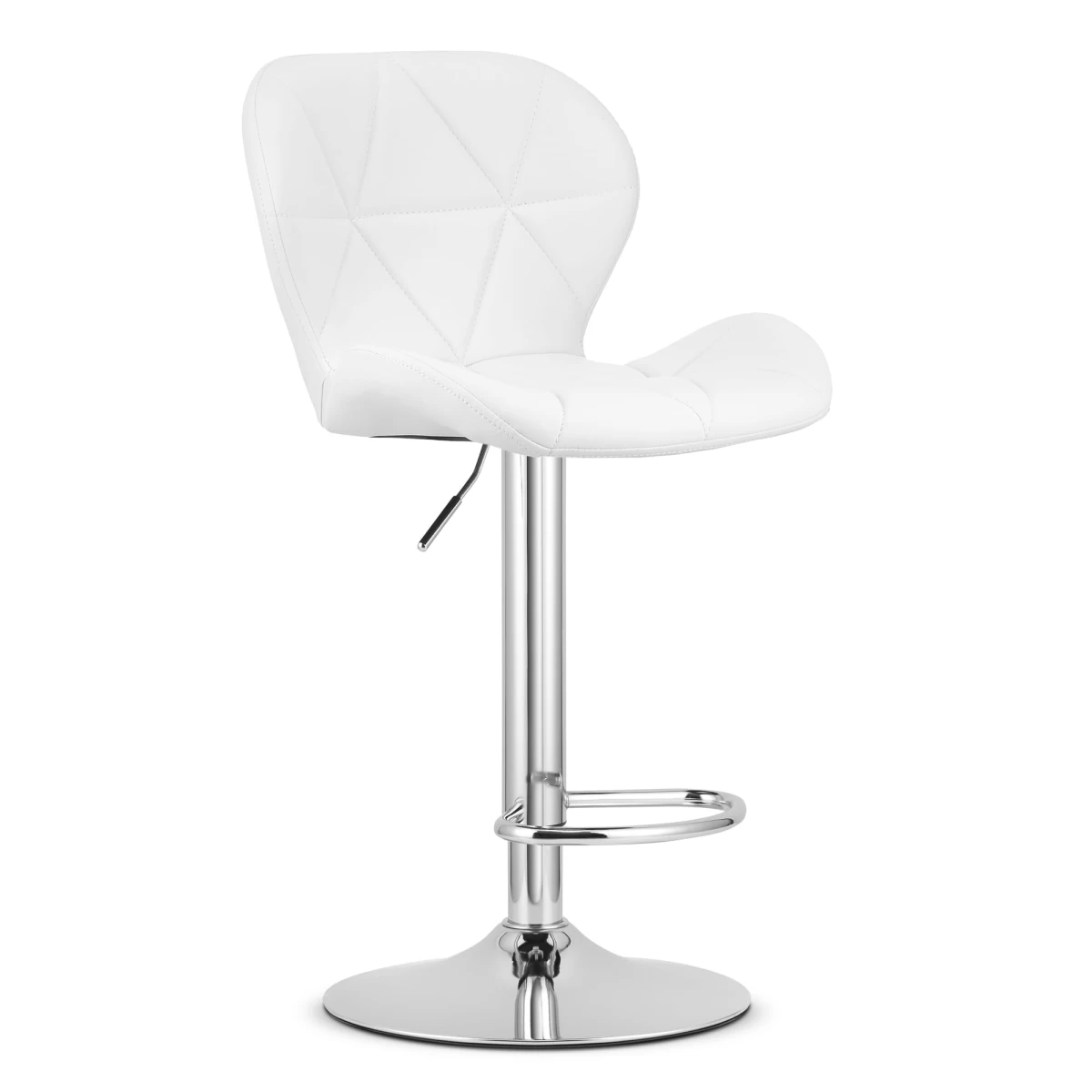 Hocker West - Balta Eko Oda / Chromuotas Pagrindas