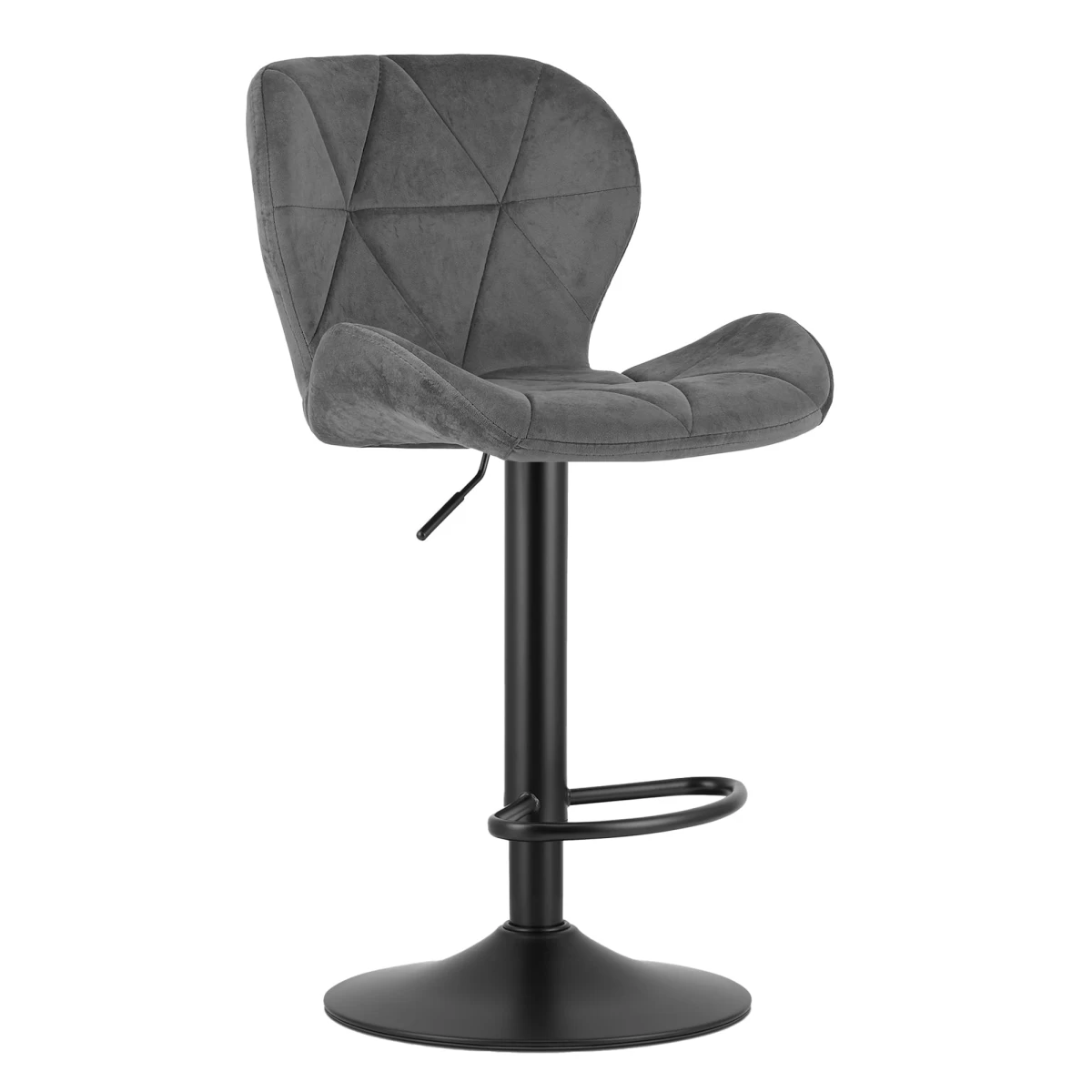 Hocker West - Pilkas Aksomas / Juodas Pagrindas