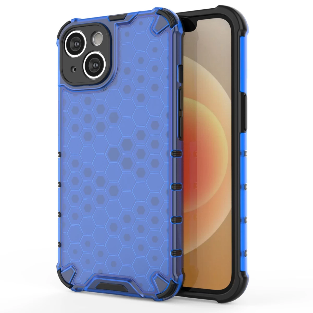 Honeycomb Iphone 14 Plus šarvuotas Hibridinis Dėklas Mėlynas