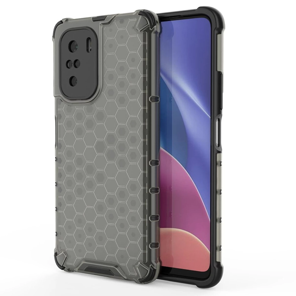 honeycomb Korpuso šarvuotas Dangtelis Su Gelio Rėmeliu Xiaomi Redmi K40 Pro+ / K40 Pro / K40 / Poco F3 Juodas honeycomb Korpuso šarvuotas Dangtelis Su Gelio Rėmeliu Xiaomi Redmi K40 Pro+ / K40 Pro / K40 / Poco F3 Juodas