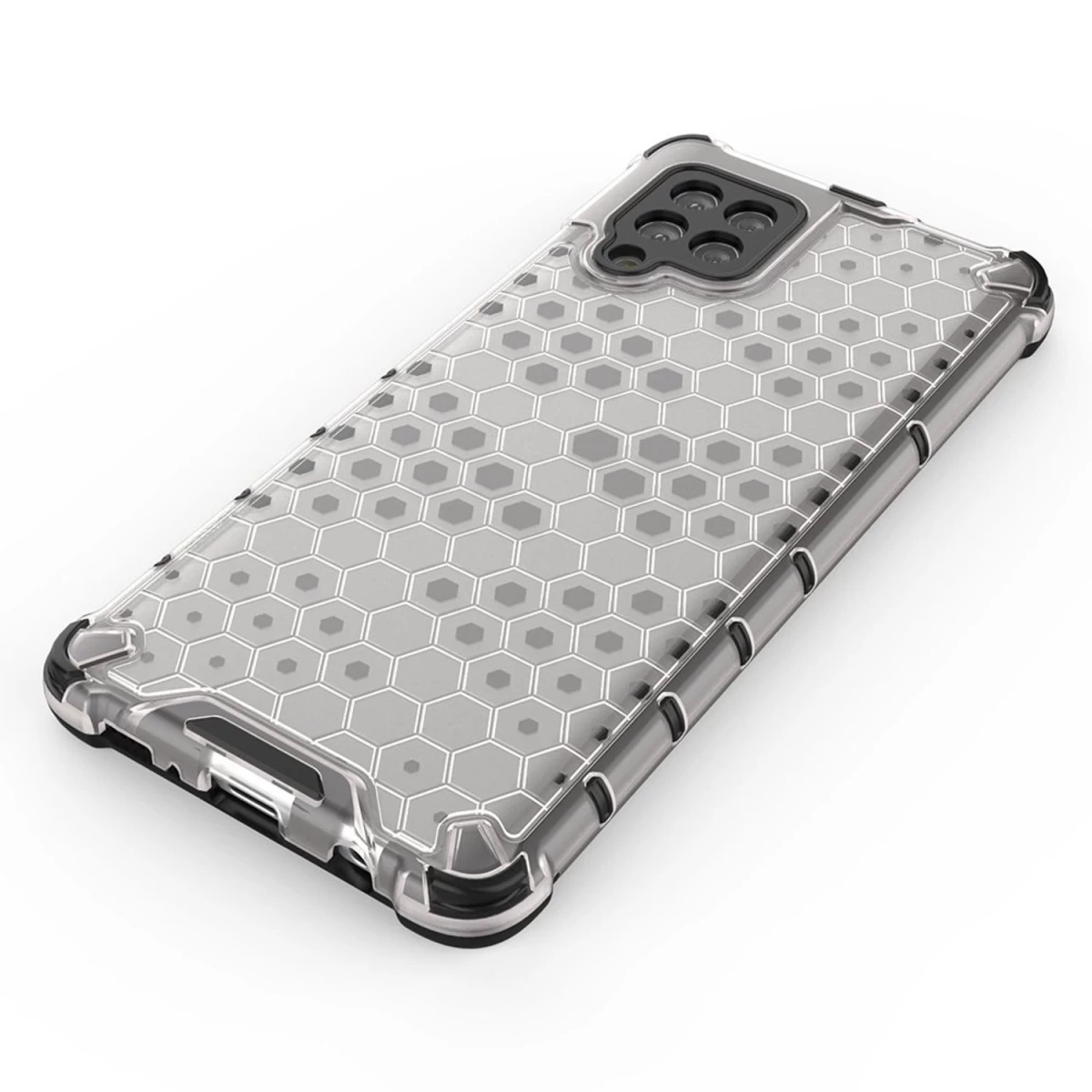honeycomb šarvuotas Dėklas Su Geliniu Rėmeliu, Skirtas samsung Galaxy A42 5g, Juodas