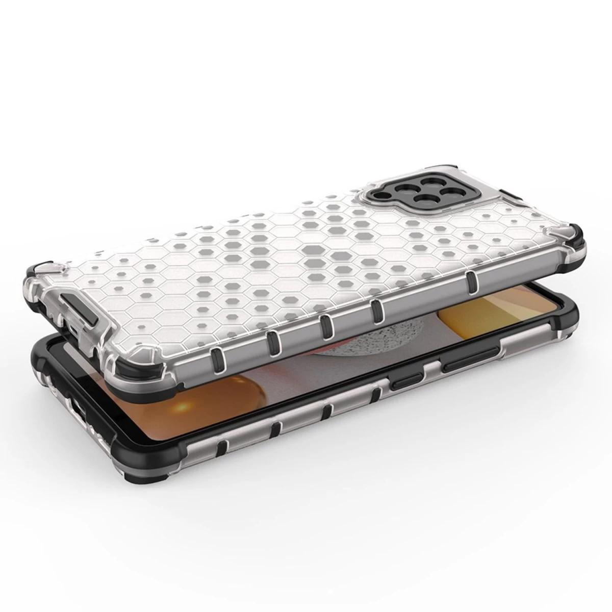 honeycomb šarvuotas Dėklas Su Geliniu Rėmeliu, Skirtas samsung Galaxy A42 5g, Skaidrus