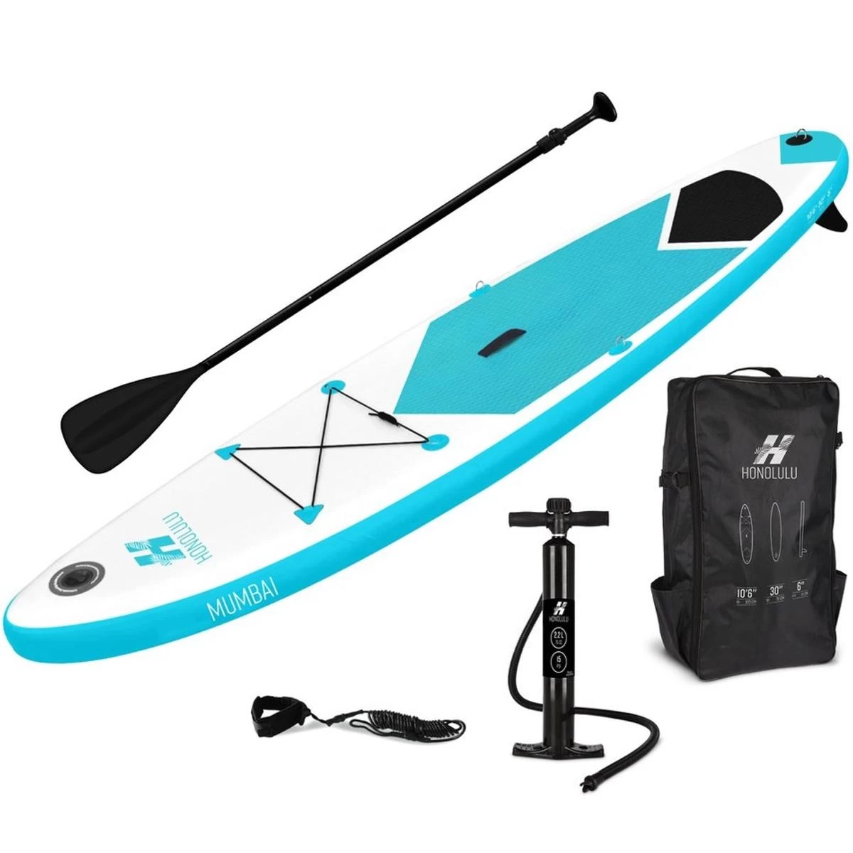 Honolulu Built Surface Sup 150kg 320x76x15cm Blue