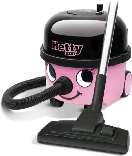 Hoover Su Maišeliu Numatic Hetty Het200 (620w / Juoda Ir Rožinė )
