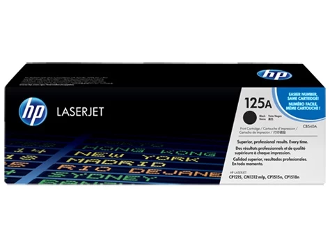 Hp 125a Juodos Spalvos Tonerio Kasetė Cb540a