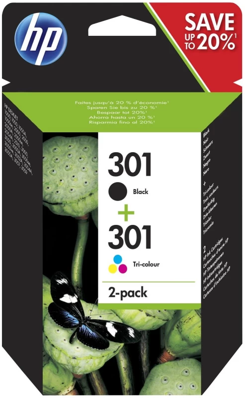 Hp 301 2 Pakuočių N9j72ae Kasetė