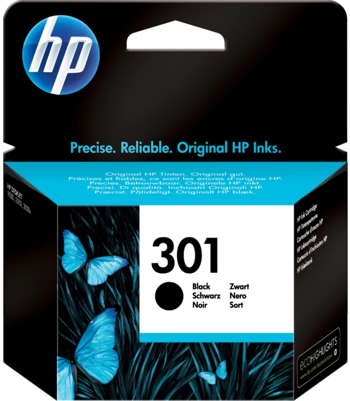 Hp 301 Juodas Rašalas Ch561ee