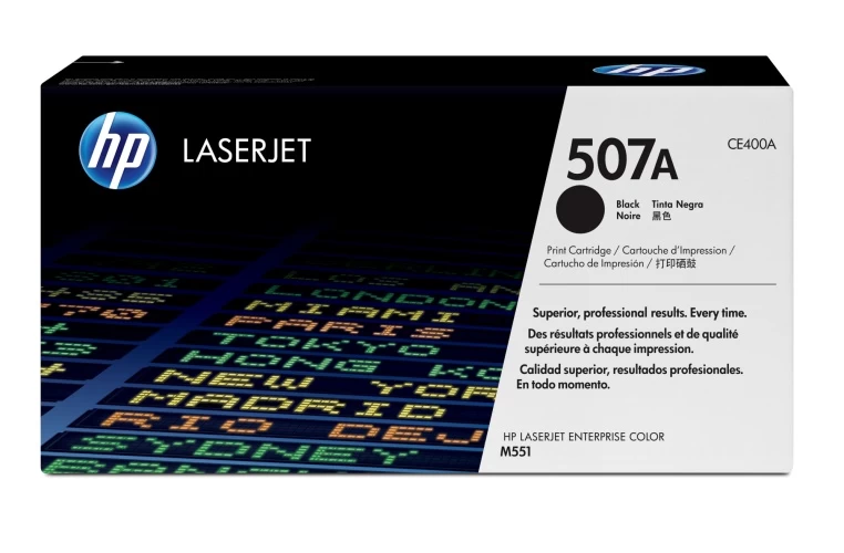 HP 507A (CE400A) Lazerinė kasetė, Juoda
