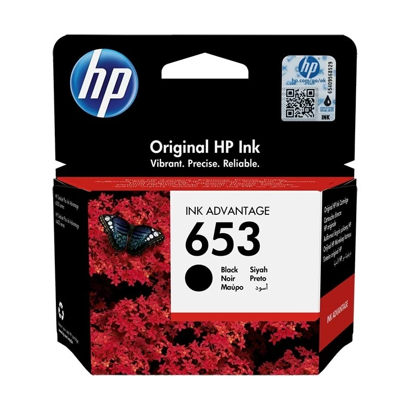 Hp 653 Juodos Spalvos Rašalas (3ym75ae)