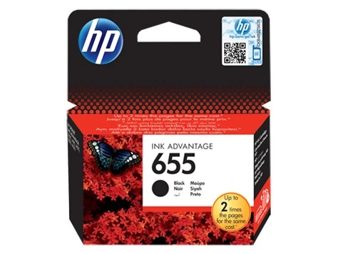 Hp 655 Juodos Spalvos Rašalo Kasetė (cz109ae) Cz109ae