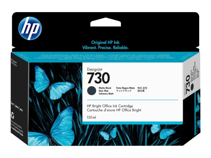 Hp 730 Matinės Juodos Spalvos Rašalas (p2v65a)