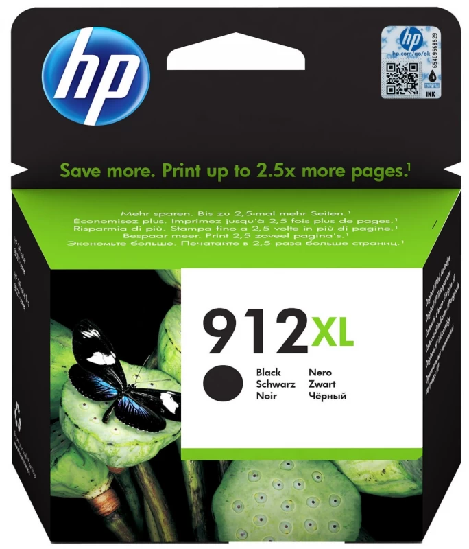 Hp 912 Xl Juodos Spalvos Rašalas (3yl84ae)
