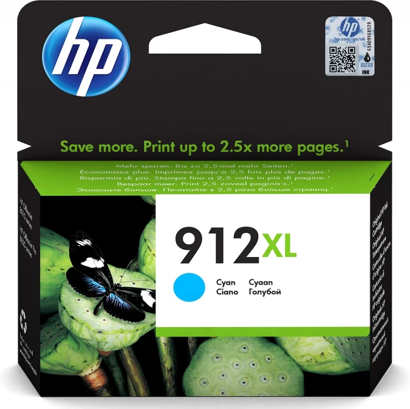 Hp 912 Xl žydros Spalvos Rašalas (3yl81ae)
