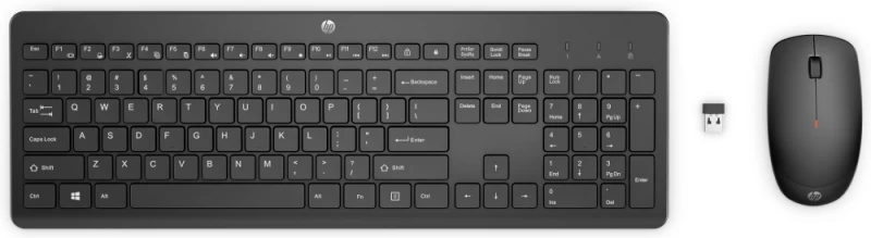 Hp Hp 230 Belaidis Kombinuotosios Klaviatūros Ir Pelės Rinkinys, Juodas 18h24aa