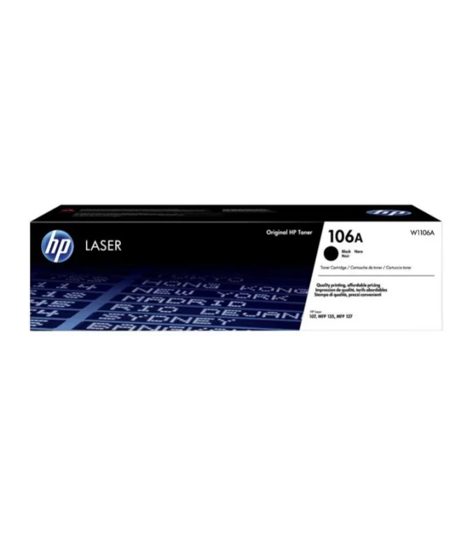 Hp Nespalvotas Toneris Hp 106a Juodas W1106a W1106a