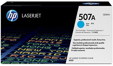 Hp Tonerio Kasetė Hp 507a Cyan (ce401a) Ce401a