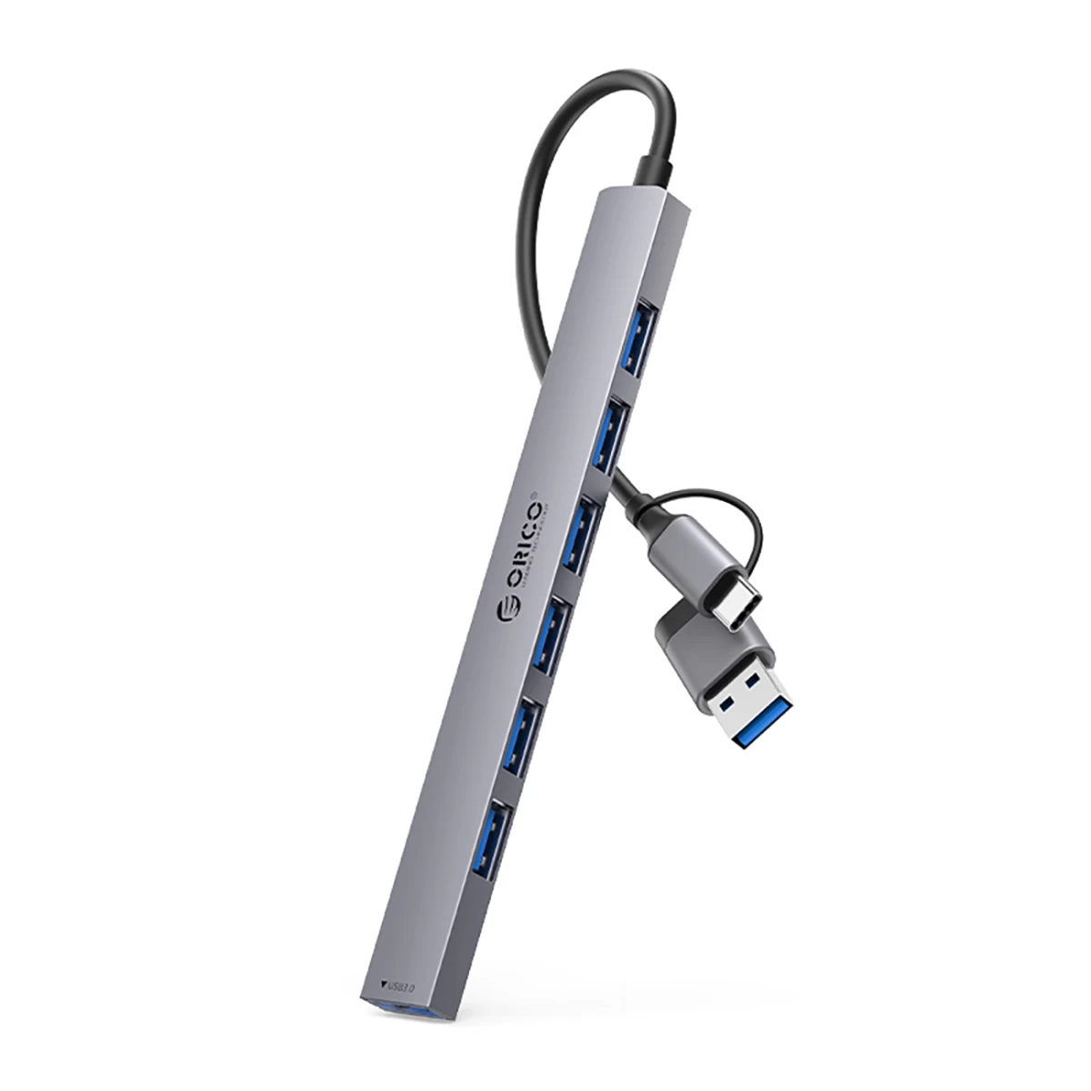 Hub Ysa2-u3 Usb-a / Usb-c Doko Stotelė 7x Usb-a - Pilka Hub Ysa2-u3 Usb-a / Usb-c Doko Stotelė 7x Usb-a - Pilka
