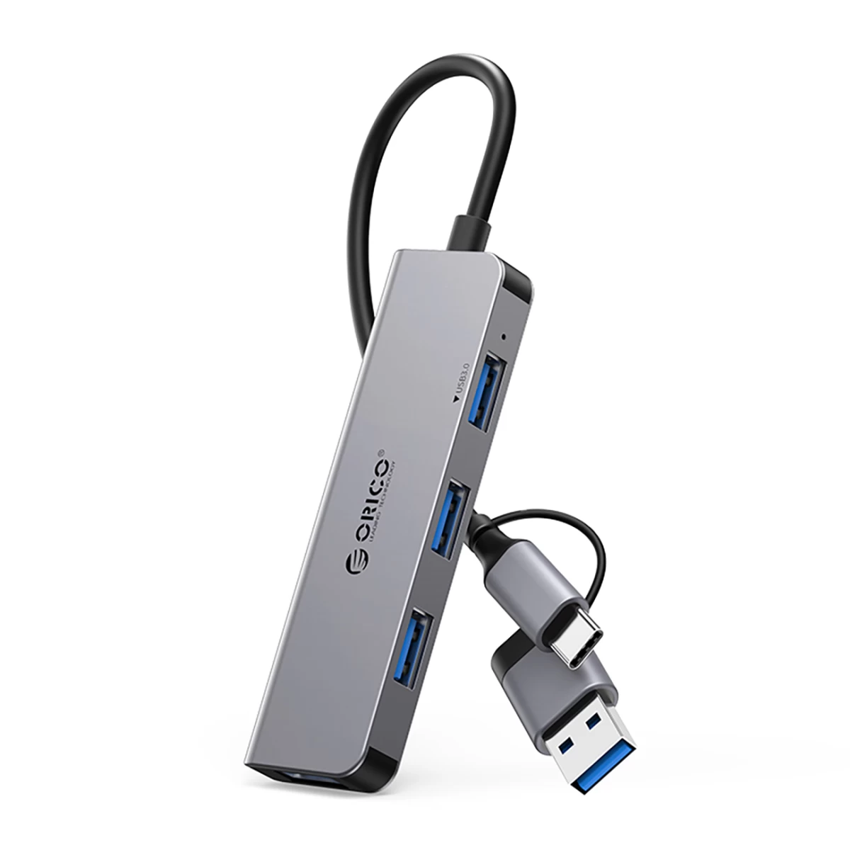 Hub Ysa5-u3 Usb-a / Usb-c į 4x Usb-a Prijungimo Stotelė - Pilka Hub Ysa5-u3 Usb-a / Usb-c į 4x Usb-a Prijungimo Stotelė - Pilka