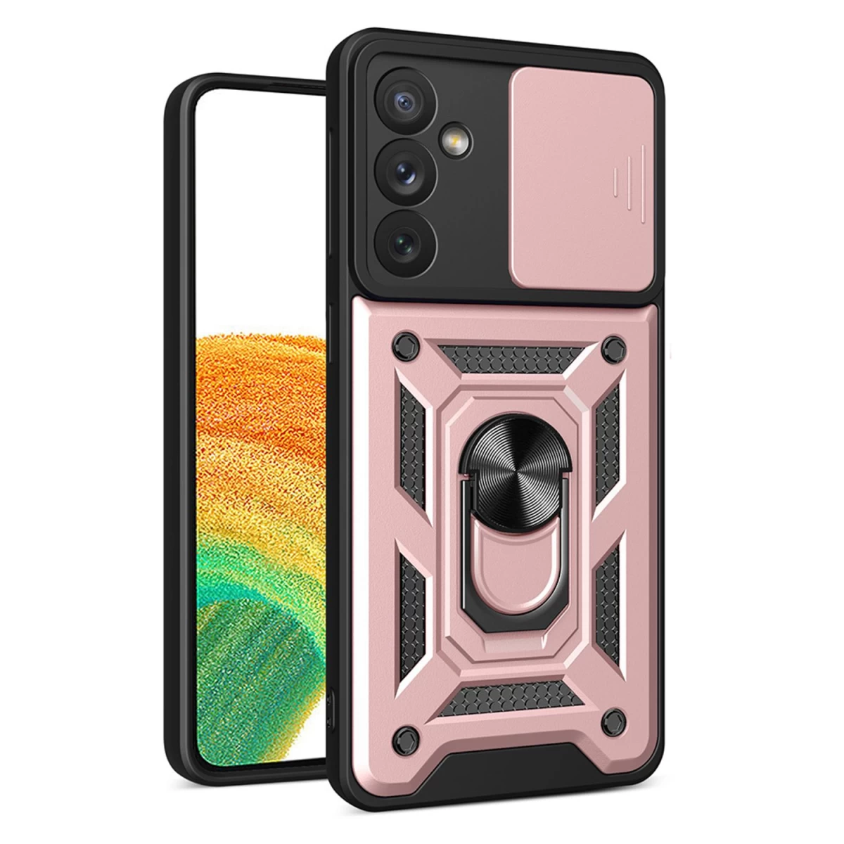 Hybrid Armor Camshield Dėklas Samsung Galaxy A34 5g Apsauginis Dangtelis Su Kameros Skydeliu Rožinės Spalvos Hybrid Armor Camshield Dėklas Samsung Galaxy A34 5g Apsauginis Dangtelis Su Kameros Skydeliu Rožinės Spalvos