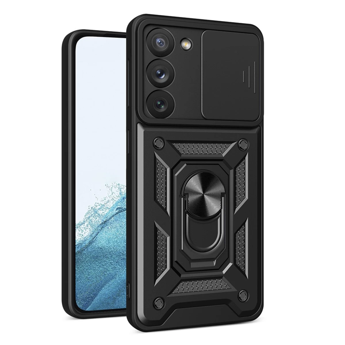 hybrid Armor Camshield Dėklas, Skirtas samsung Galaxy S23, šarvuotas Dangtelis Su Juodu Kameros Skydeliu hybrid Armor Camshield Dėklas, Skirtas samsung Galaxy S23, šarvuotas Dangtelis Su Juodu Kameros Skydeliu